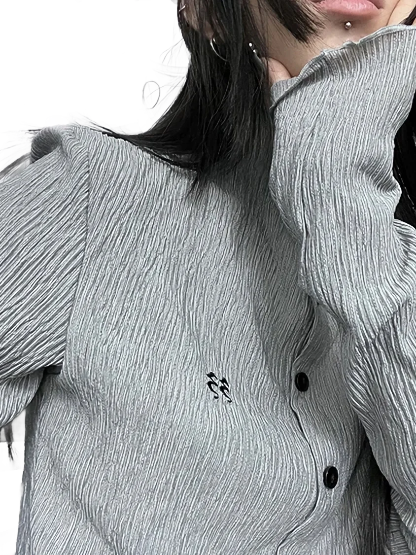 'Embrace' Ruffled Button Up - Image 4