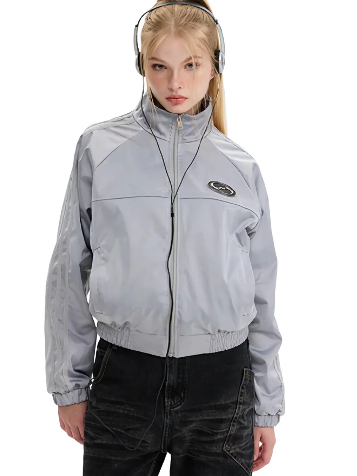 Embroidered Tech Windbreaker