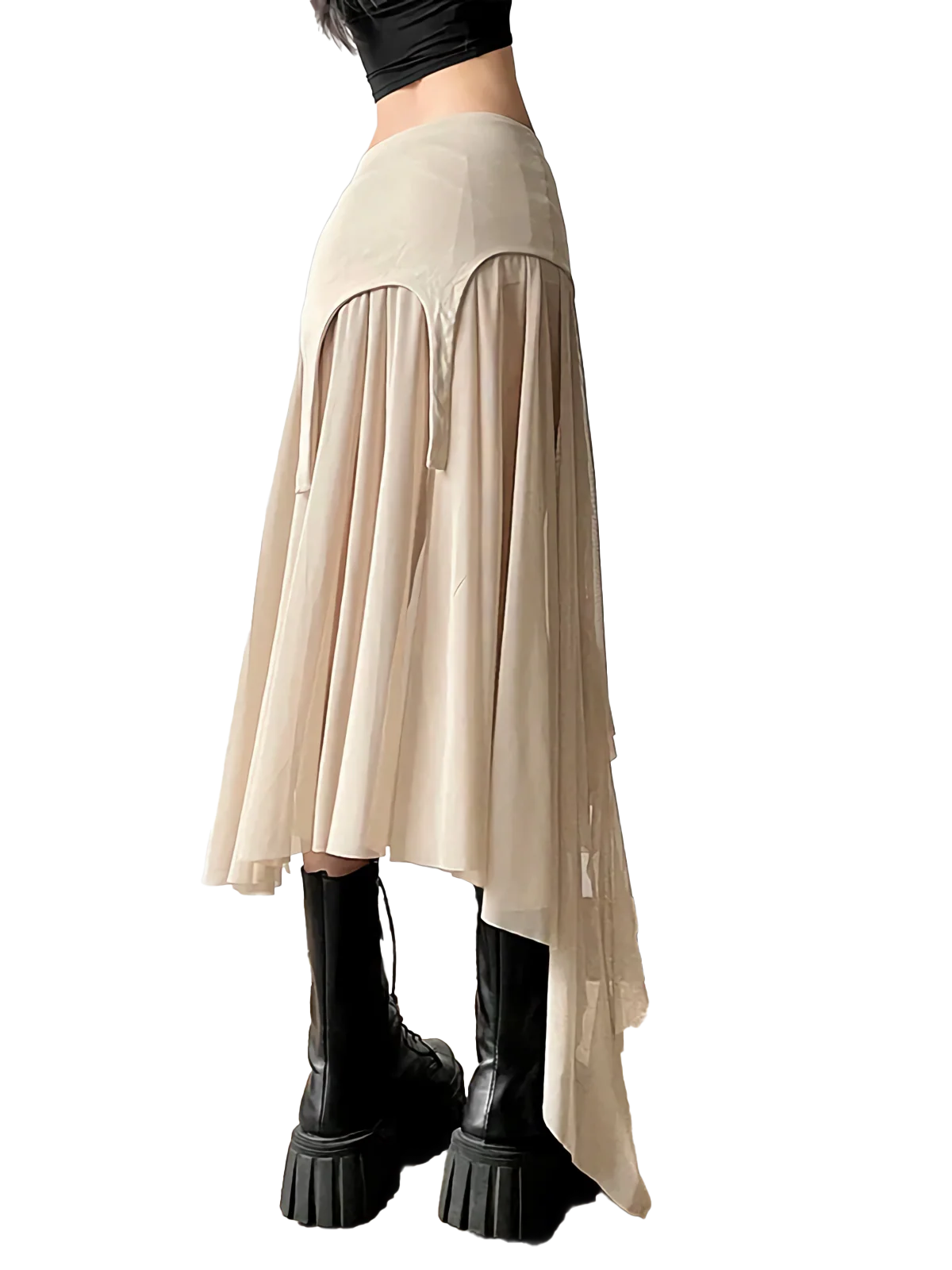 Enigma Mesh Punk Skirt - Image 4