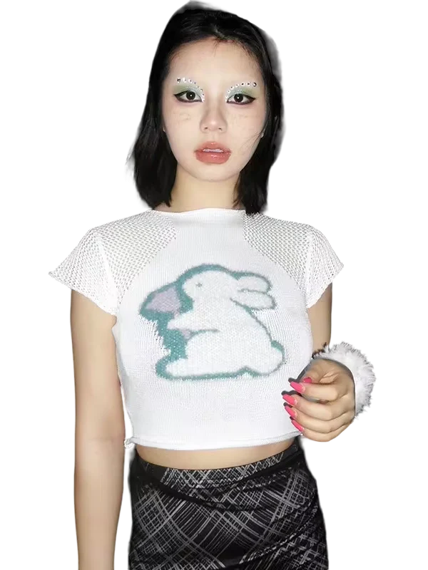 'Fantasy' Plush Knit Crop Top