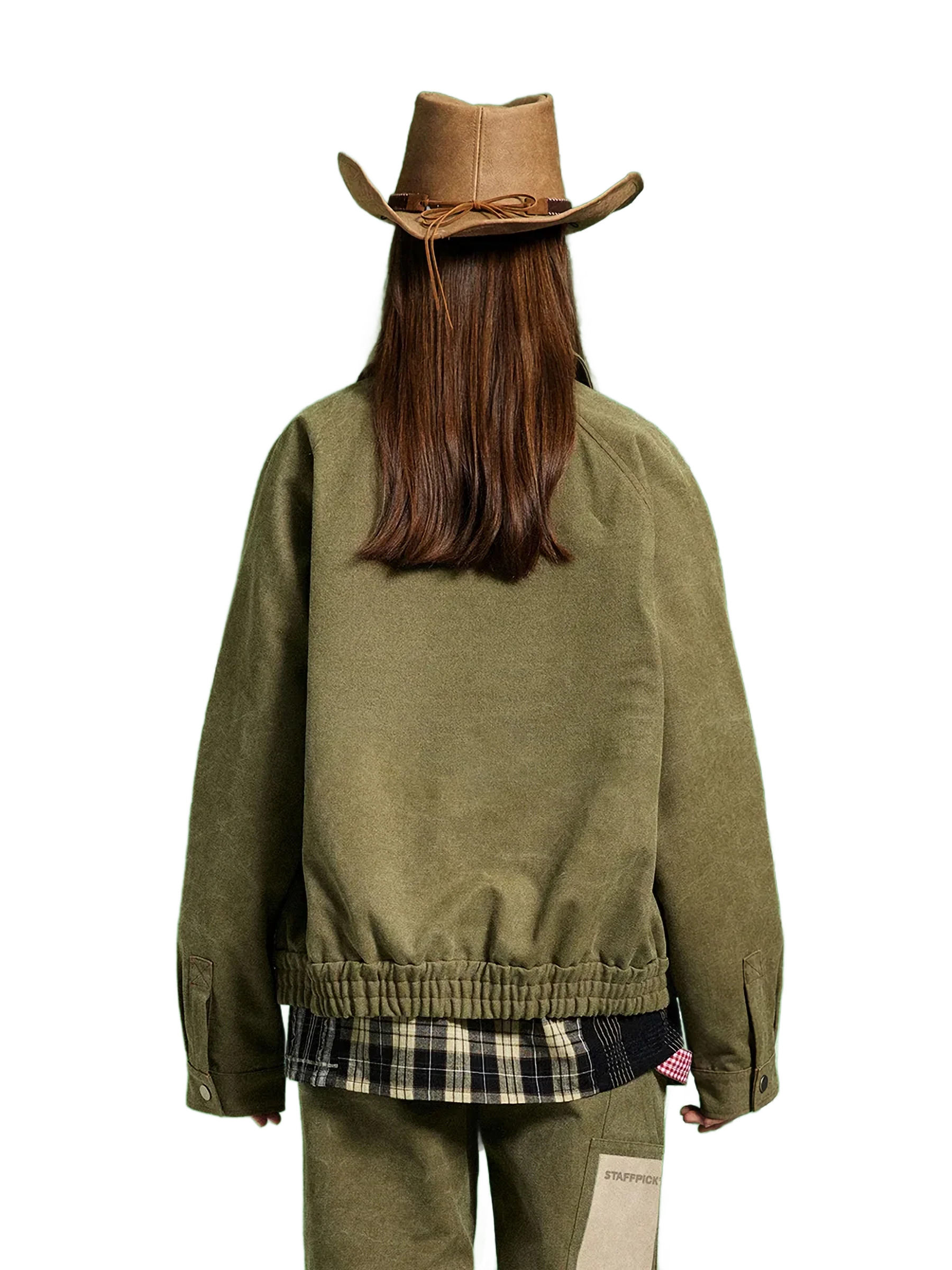 'Frontier' Suede Patchwork Bomber Jacket - Image 4