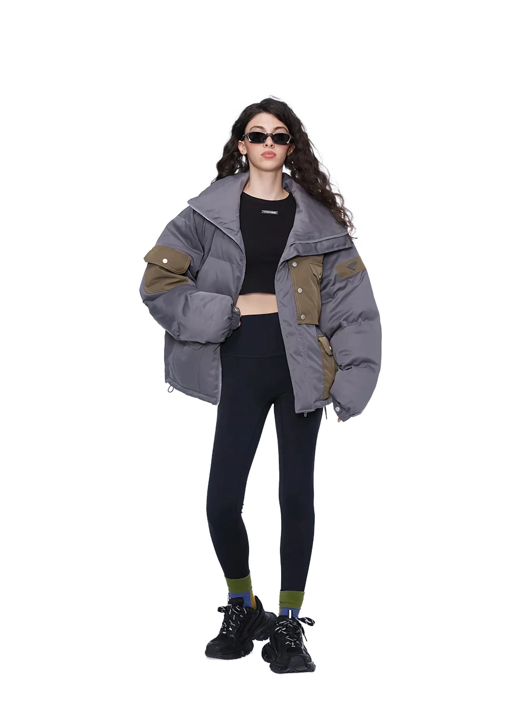 'Frostbite' Patchwork Puffer Jacket - Image 5