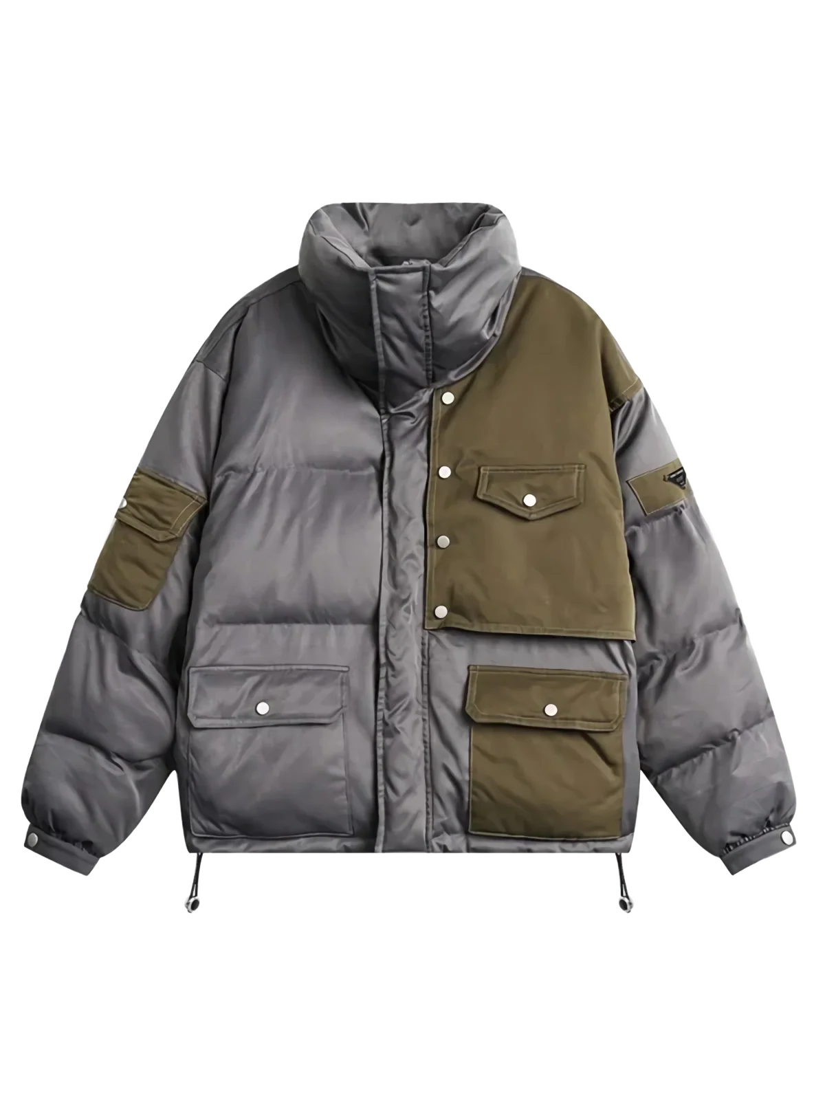 'Frostbite' Patchwork Puffer Jacket - Image 6