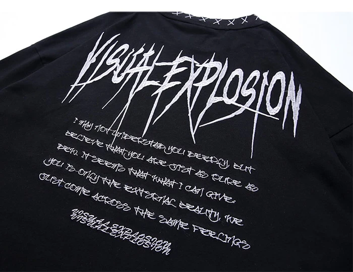 Gothcore Visual Explosion Cotton Tee - Image 8
