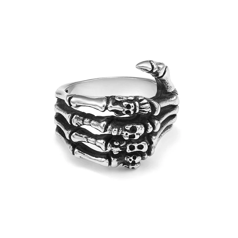 Gothic Skeletal Metal Ring - Image 6