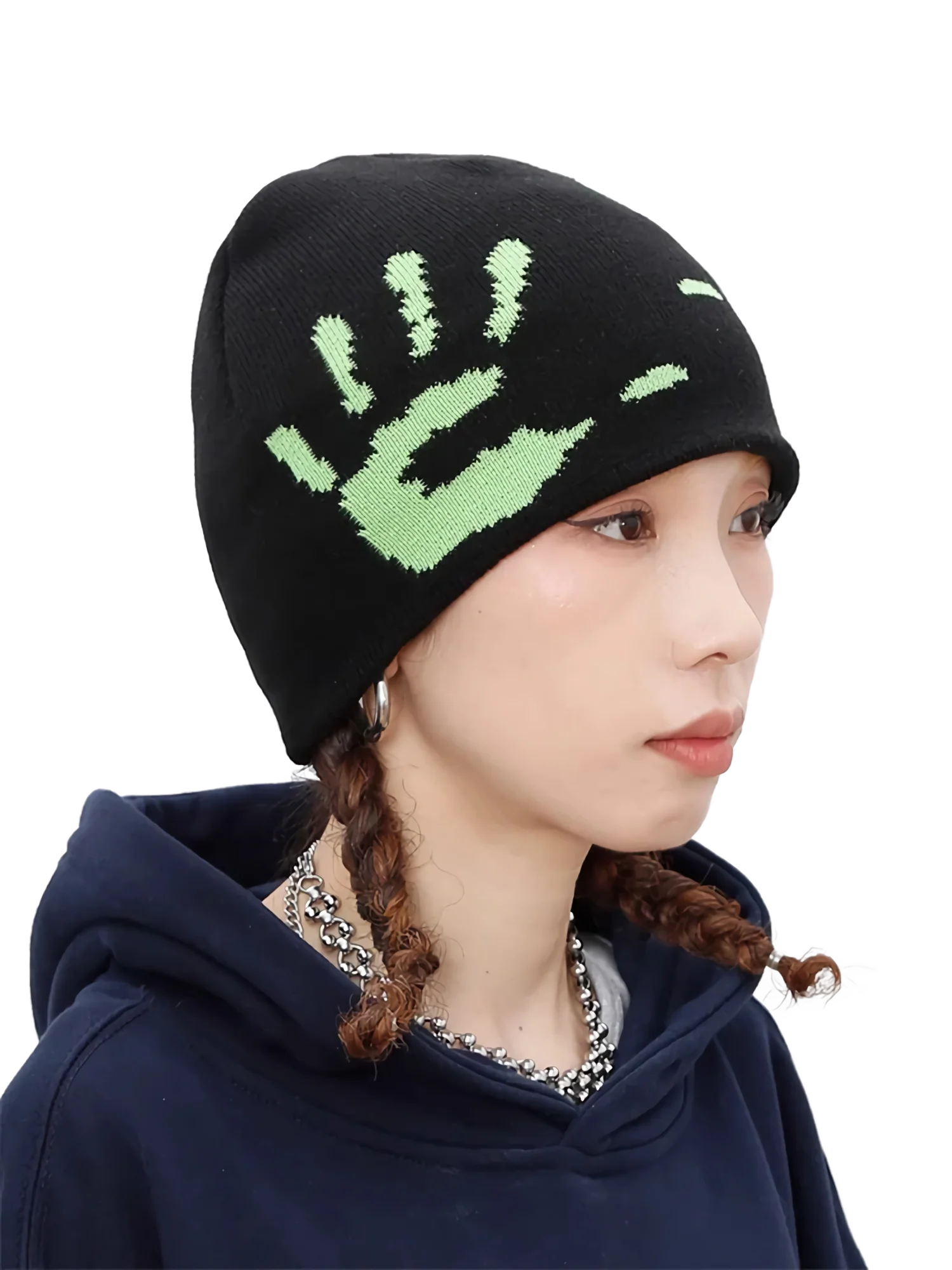 Handprint Knit Beanie - Image 4