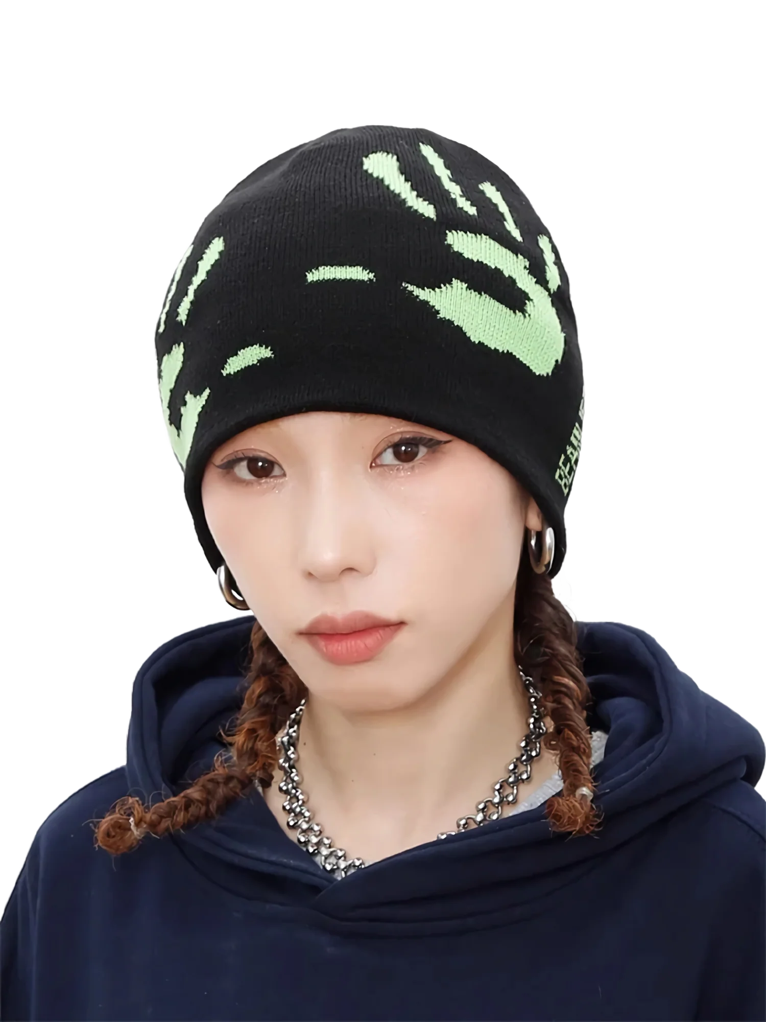 Handprint Knit Beanie - Image 5