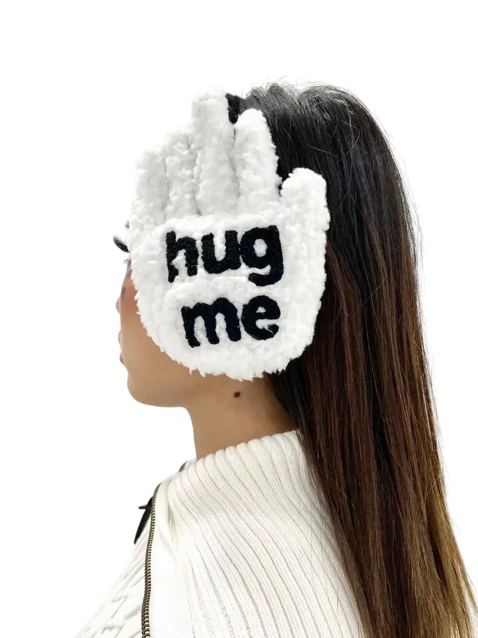 'Hug Me' Wool Fleece Ear Muffs - Image 2
