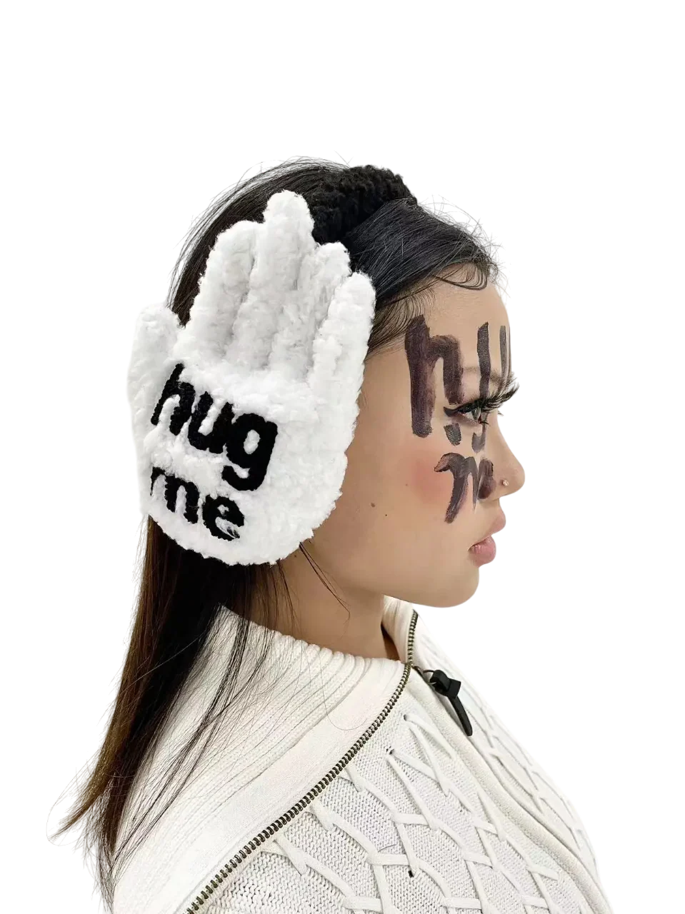 'Hug Me' Wool Fleece Ear Muffs - Image 3