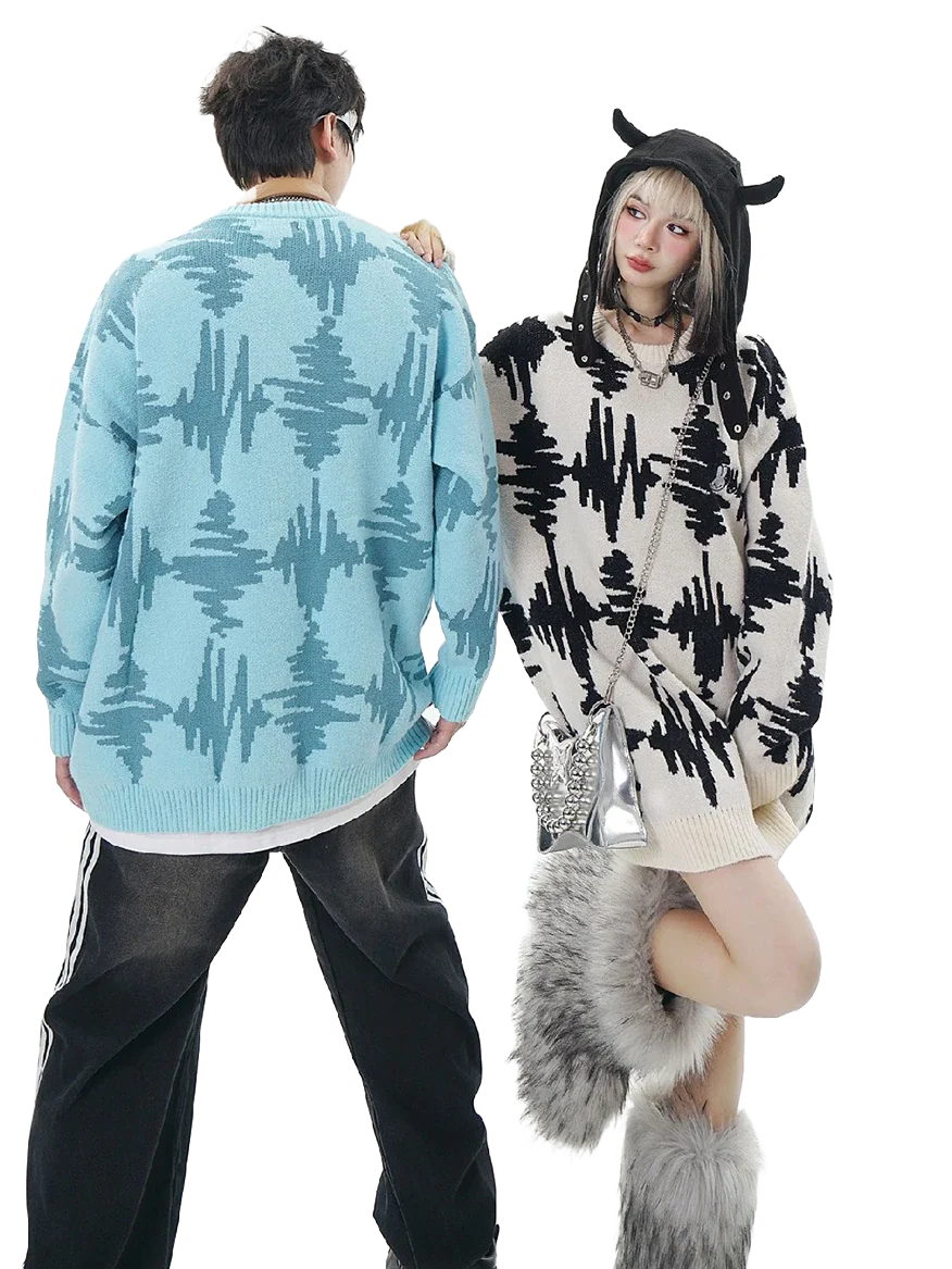 'Interference' Oversized Knit Sweater