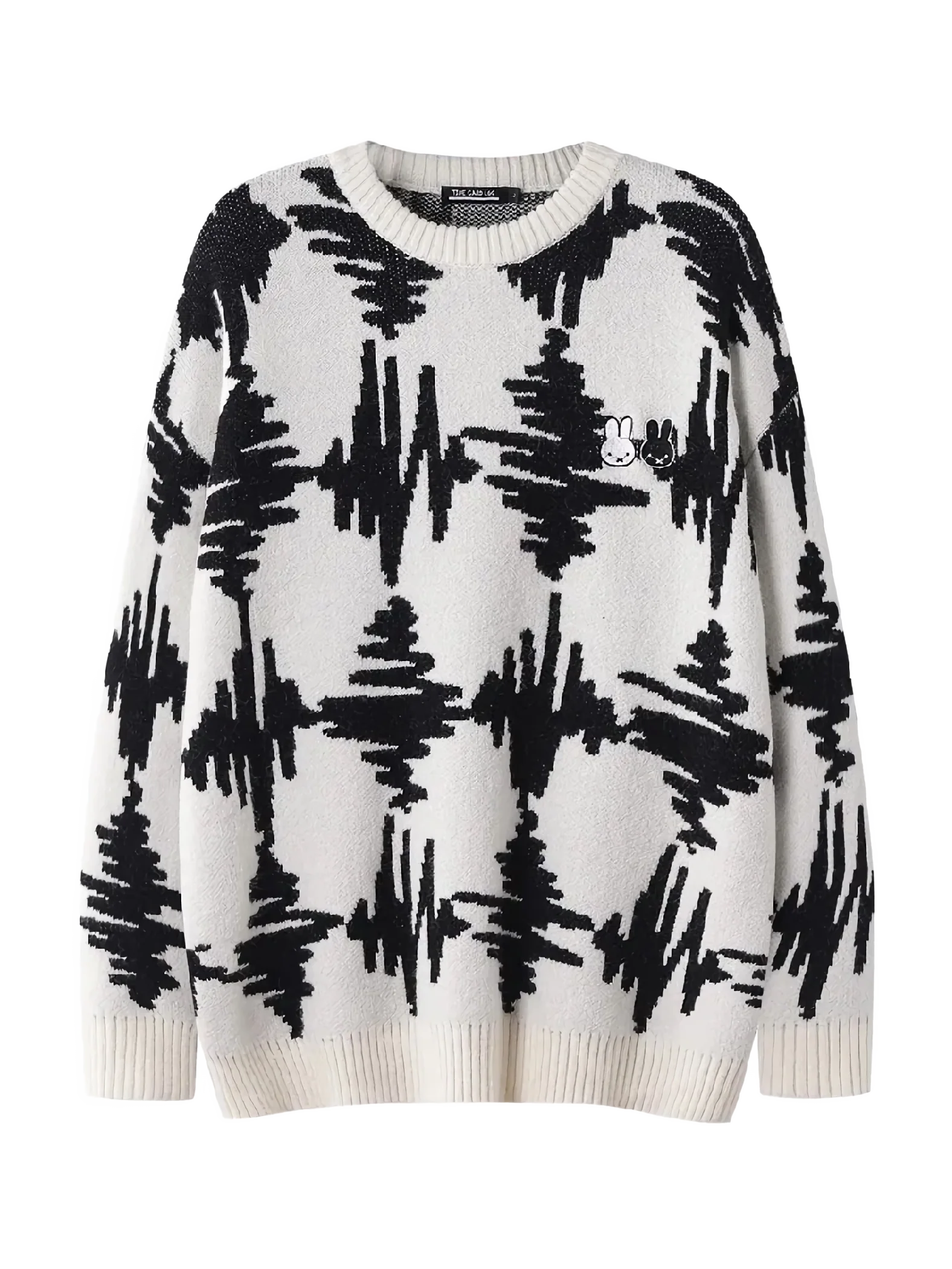 'Interference' Oversized Knit Sweater - Image 5