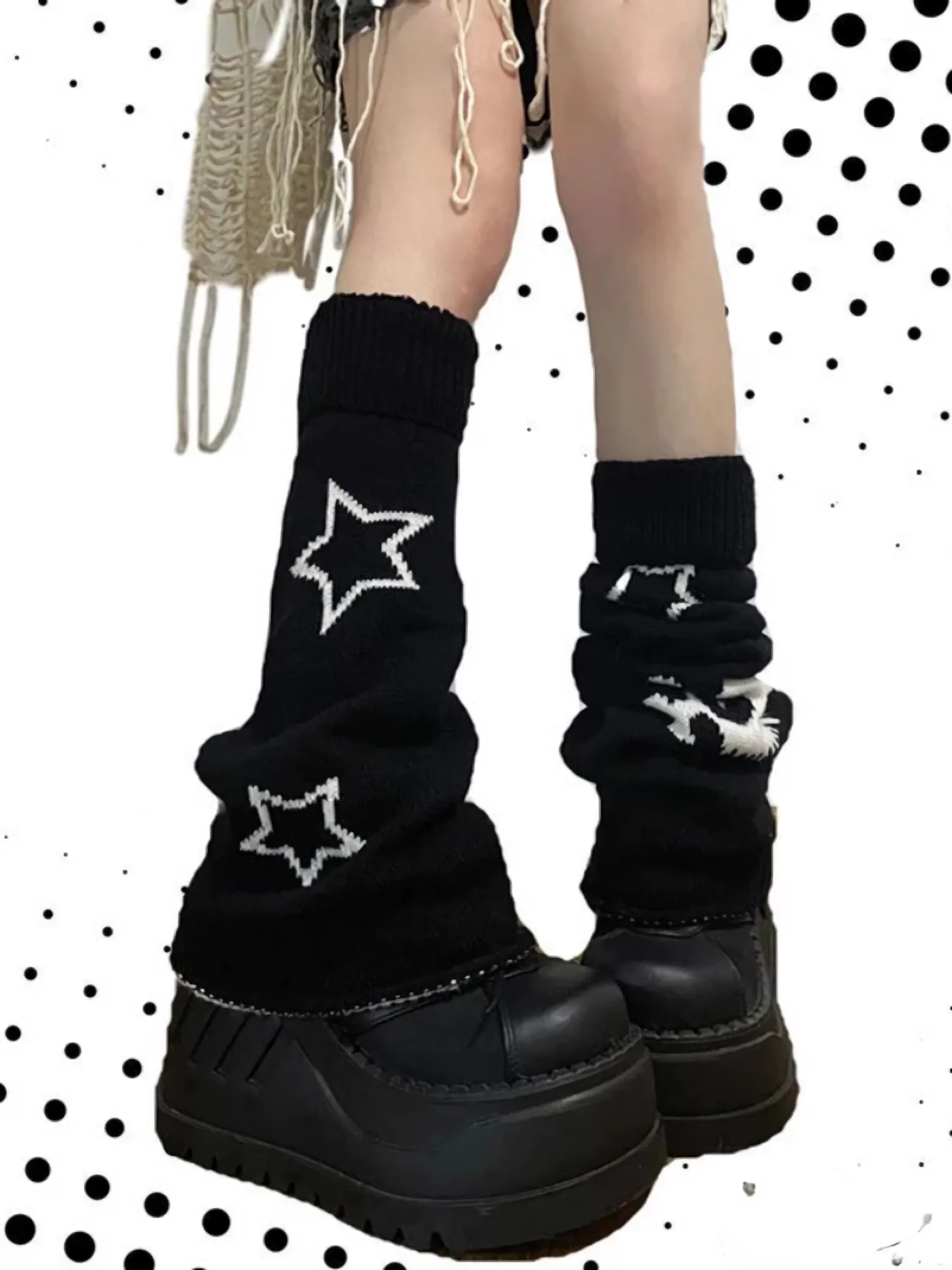 Kawaii Punk Knit Leg Warmers - Image 4