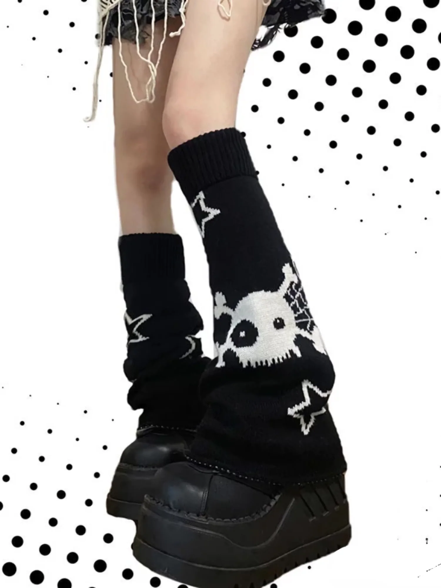 Kawaii Punk Knit Leg Warmers - Image 5