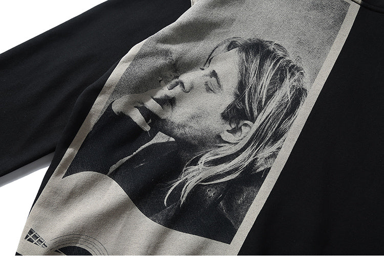 Kurt Cobain Tribute Oversized Cotton Hoodie - Image 21