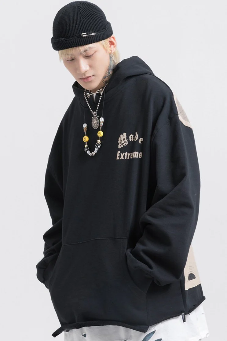 Kurt Cobain Tribute Oversized Cotton Hoodie - Image 4