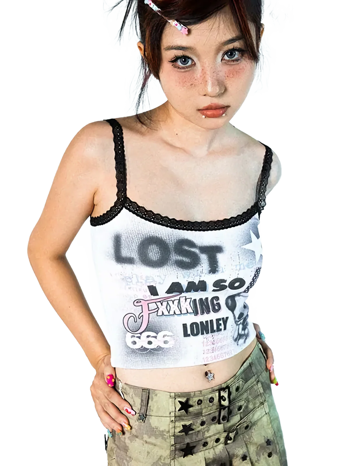 'Lost' Retro Grunge Cami Tank Top