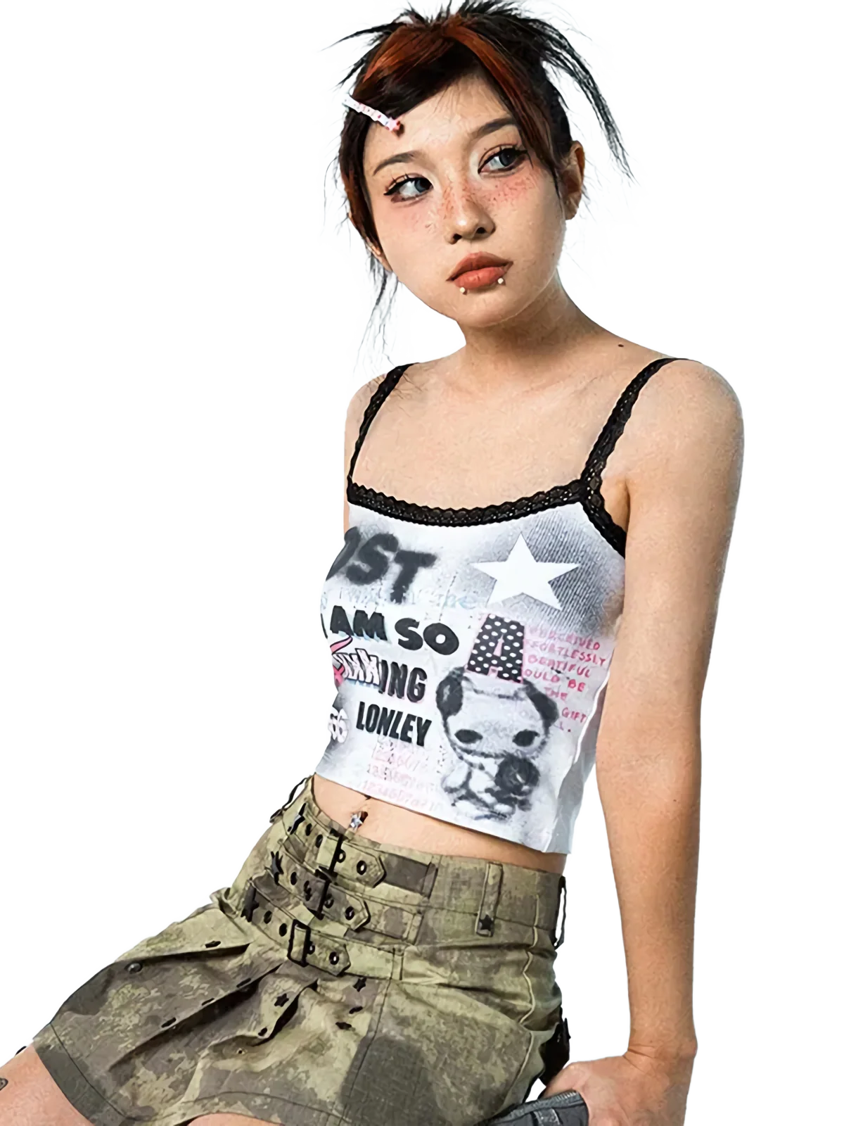 'Lost' Retro Grunge Cami Tank Top - Image 3