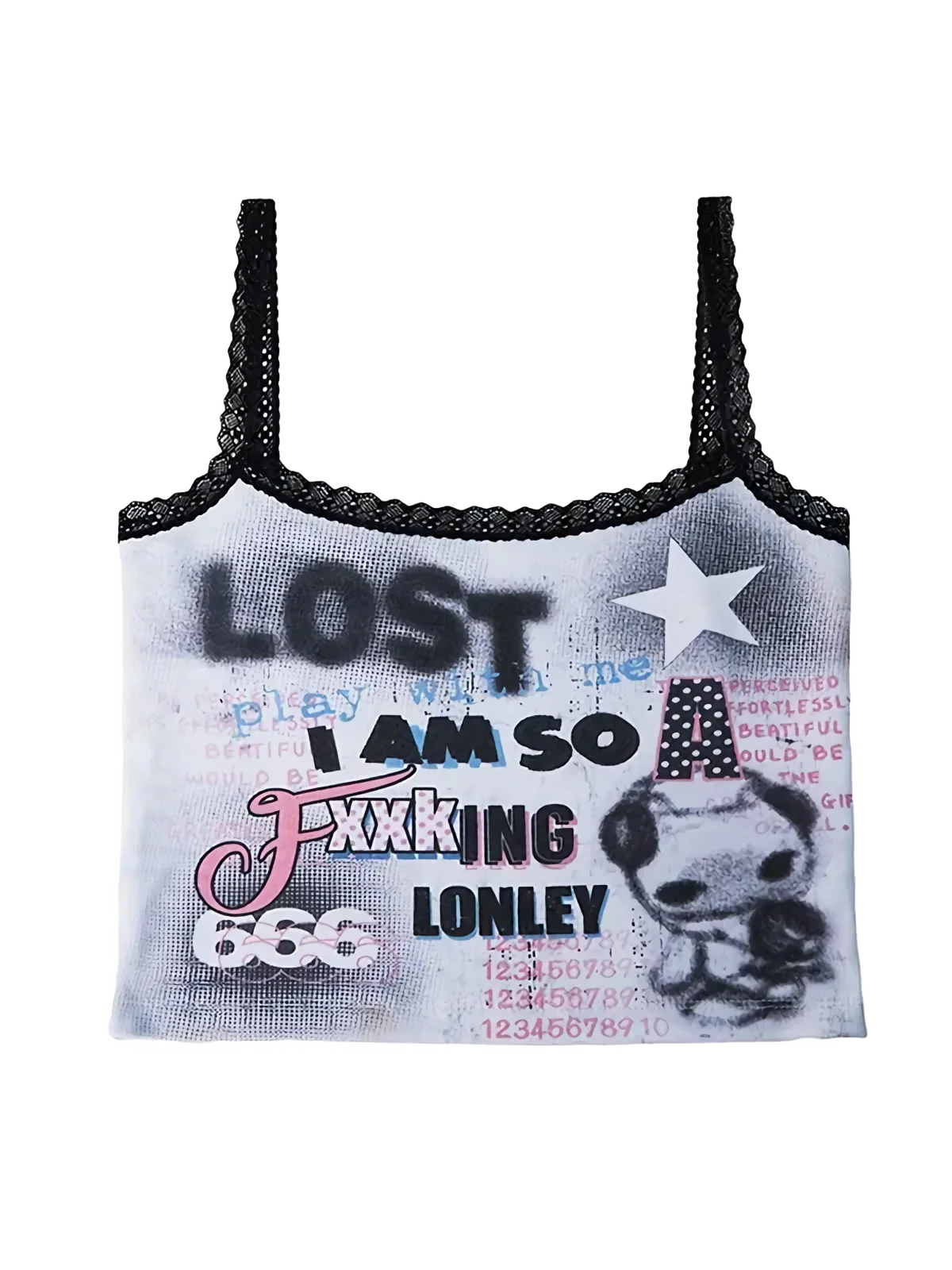 'Lost' Retro Grunge Cami Tank Top - Image 6
