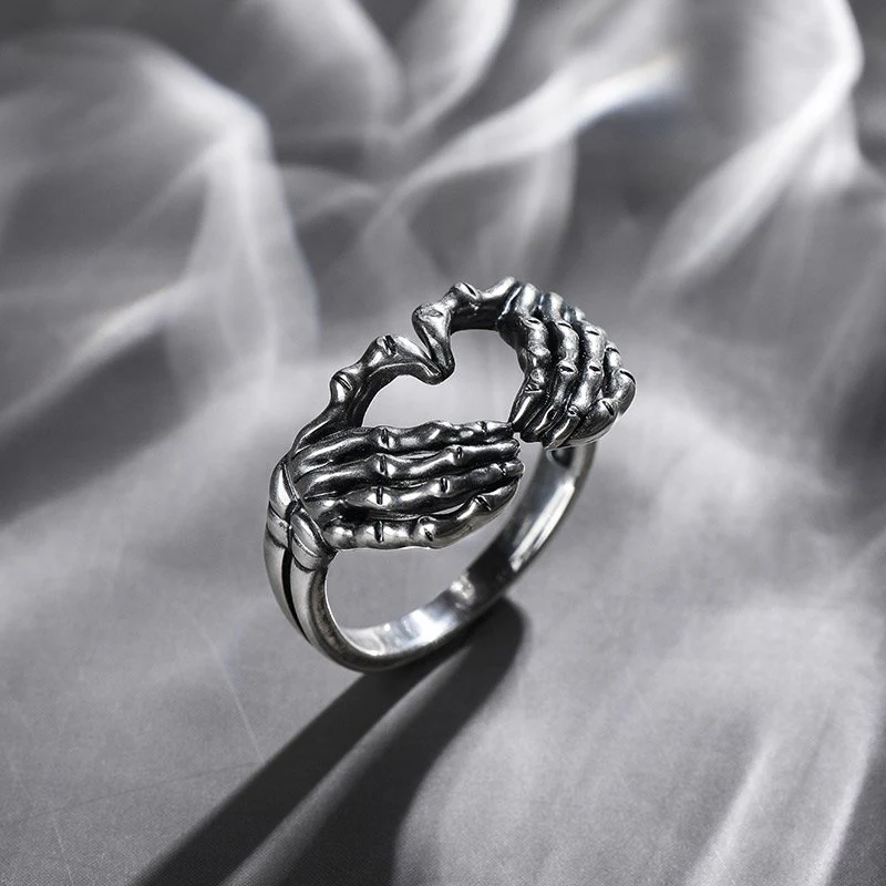 Love and Death Metal Signet Ring - Image 4
