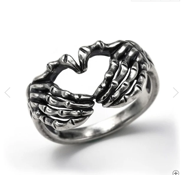 Love and Death Metal Signet Ring - Image 8