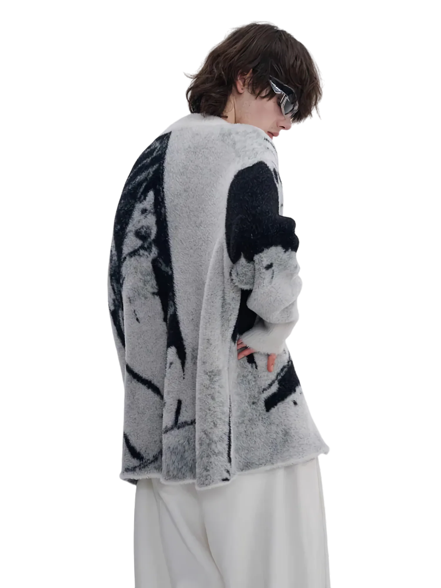 'Lupus' Dual Zip Knit Cardigan - Image 6