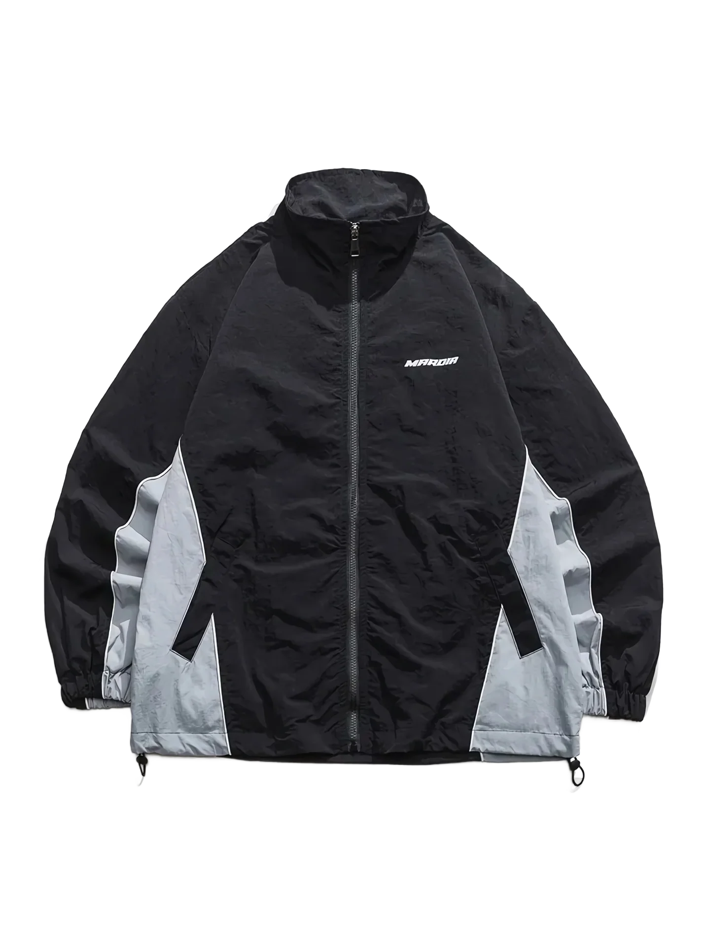 Mardia Two-Tone Chic Zip Up Windbreaker - Image 5