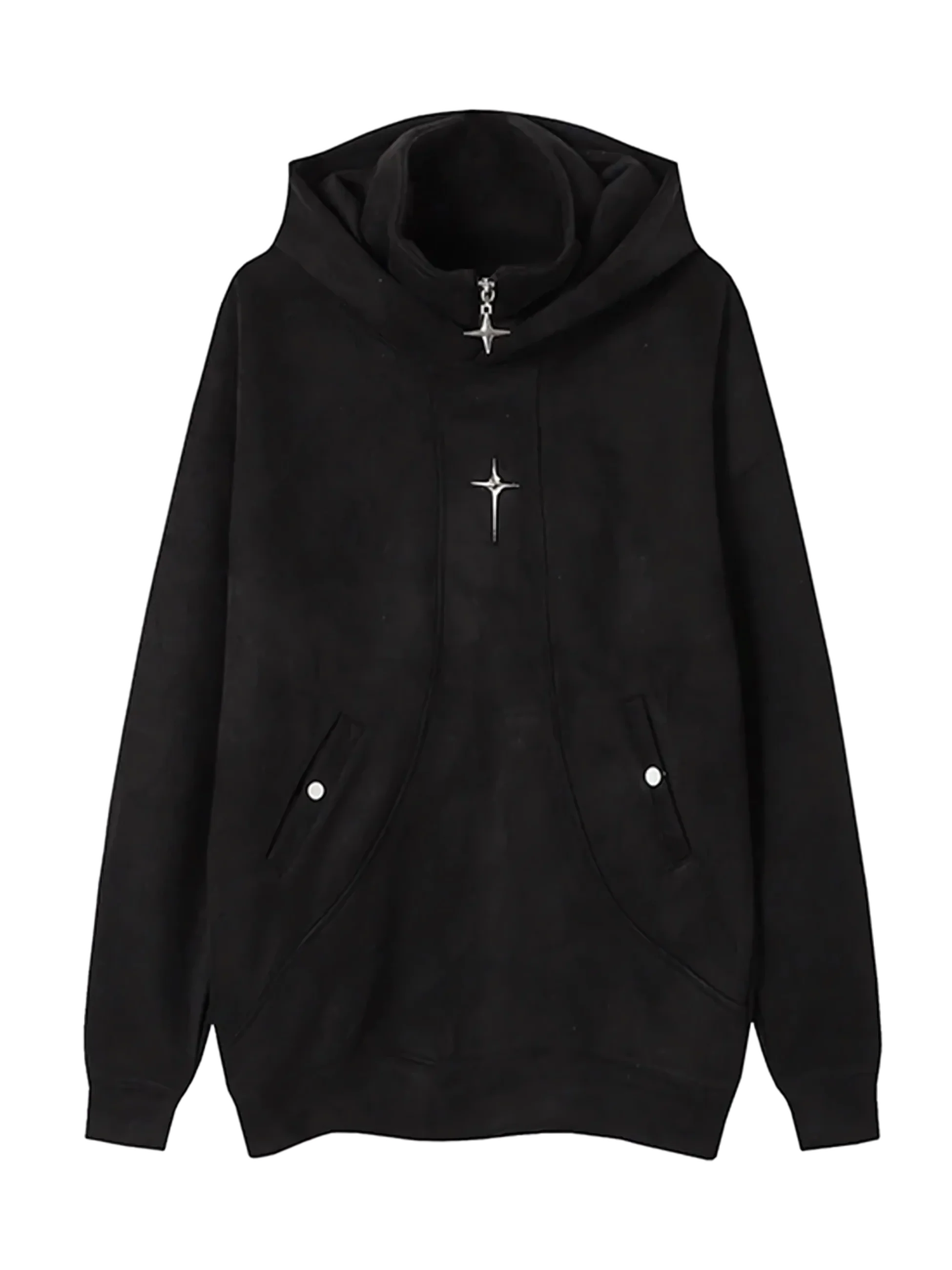 Midnight Star Suede Quarter Zip Hoodie - Image 4
