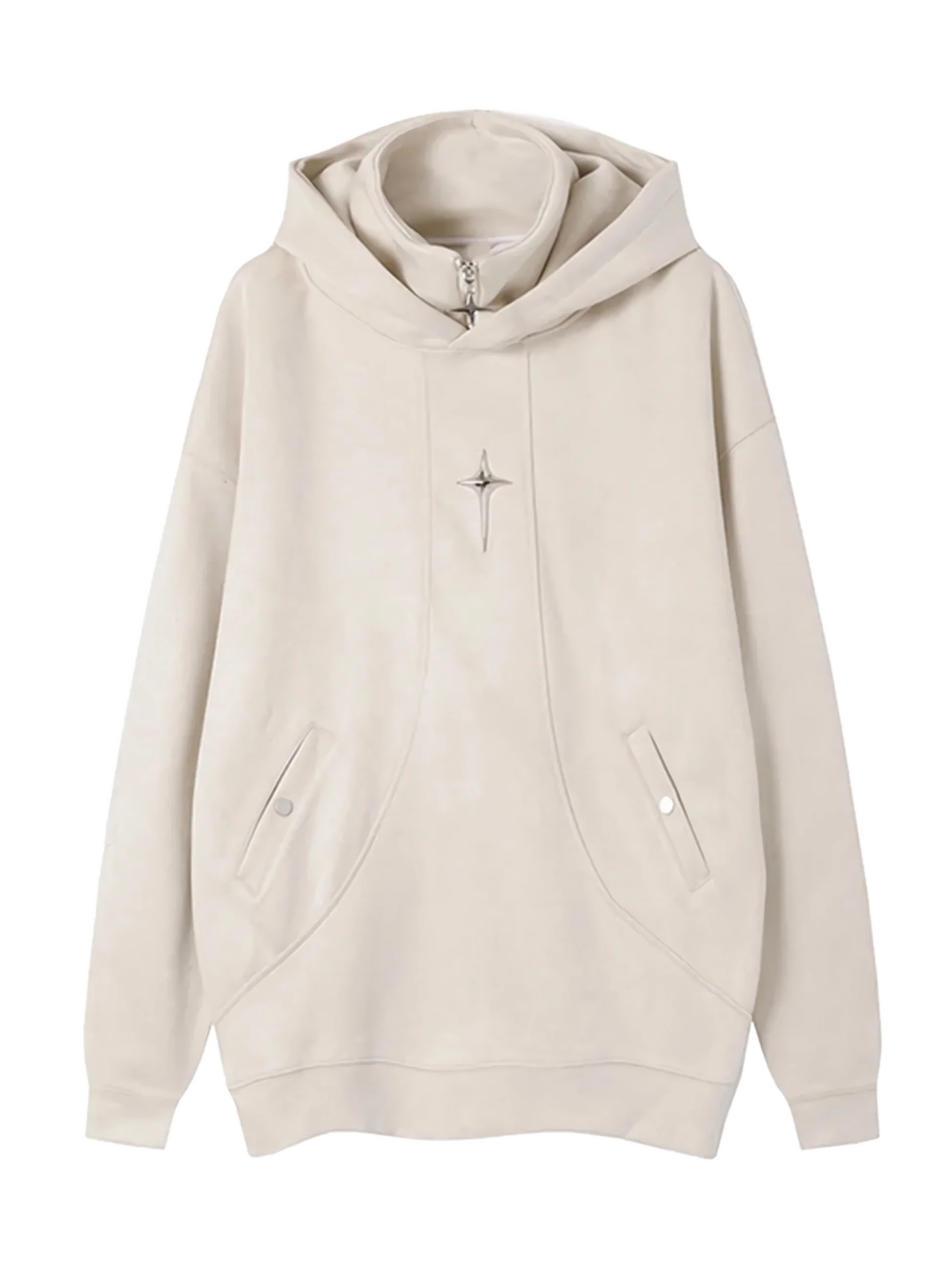 Midnight Star Suede Quarter Zip Hoodie - Image 5