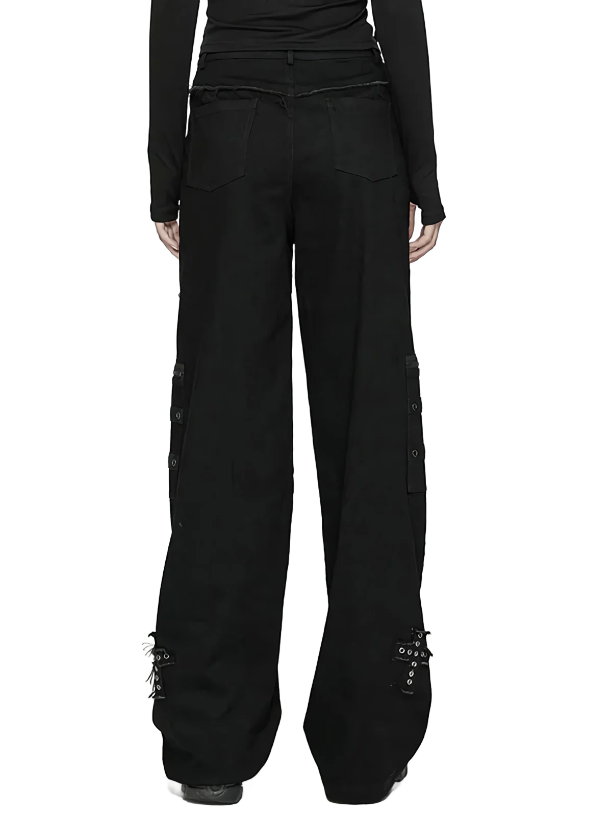 'Mori' Embroidered Tactical Cargo Pants - Image 4