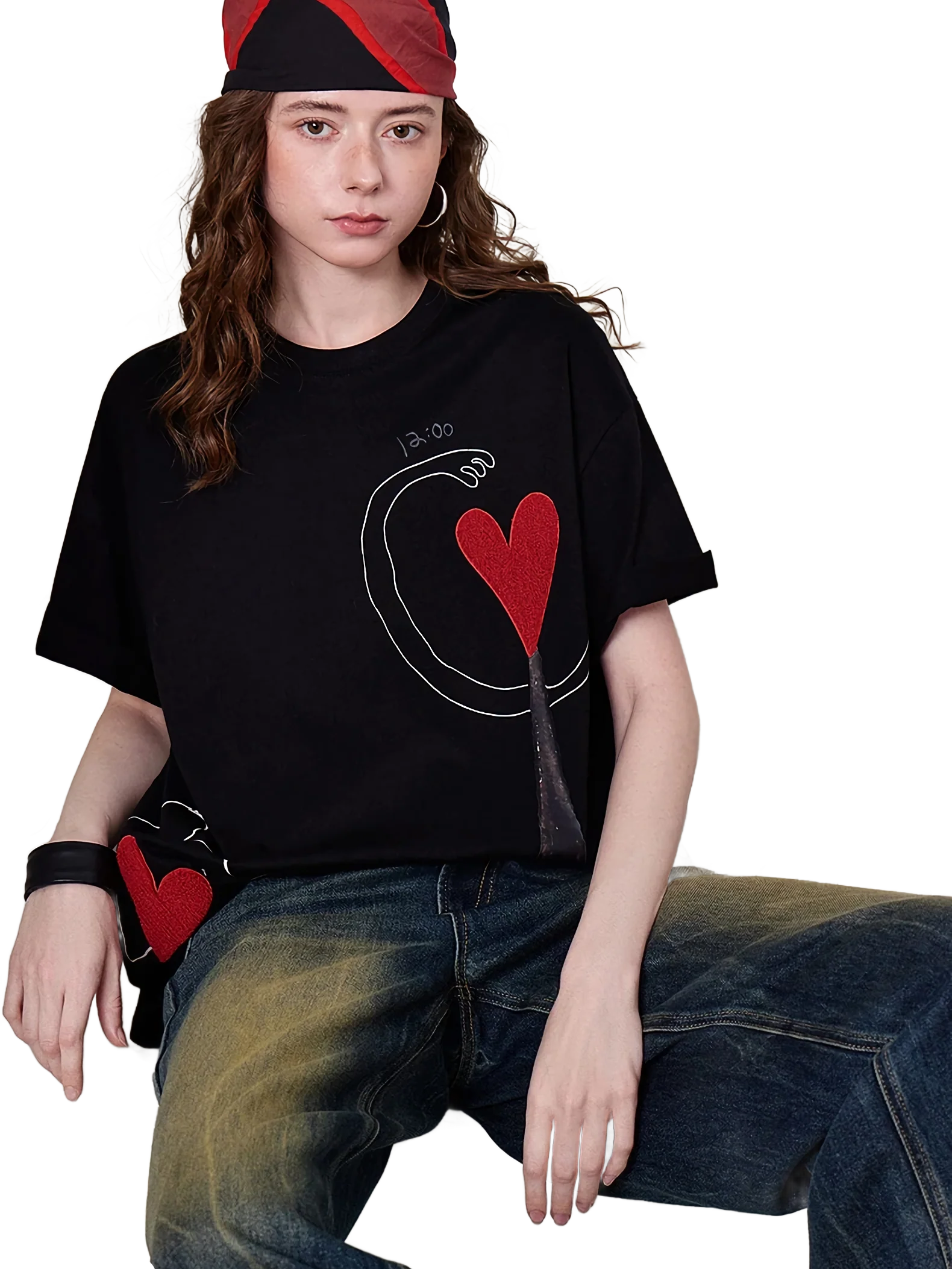 Nox Amor Embroidered Cotton T-Shirt - Image 5