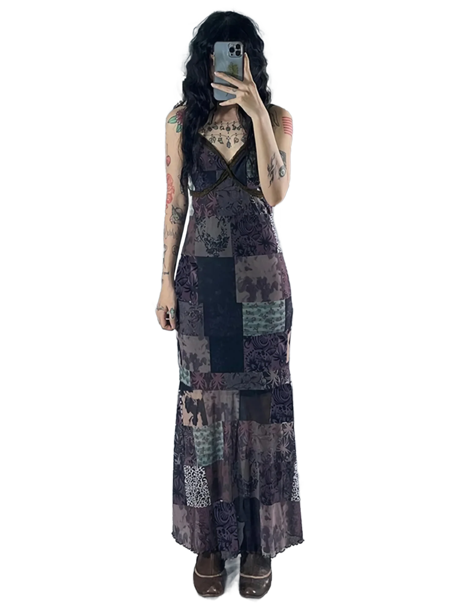 Patchwork Camisole Sun Dress - Image 4