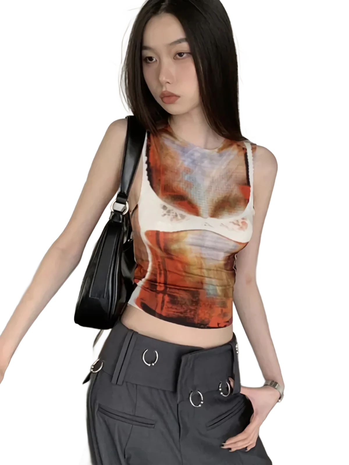 'Pixel Perfect' Cropped Tank Top