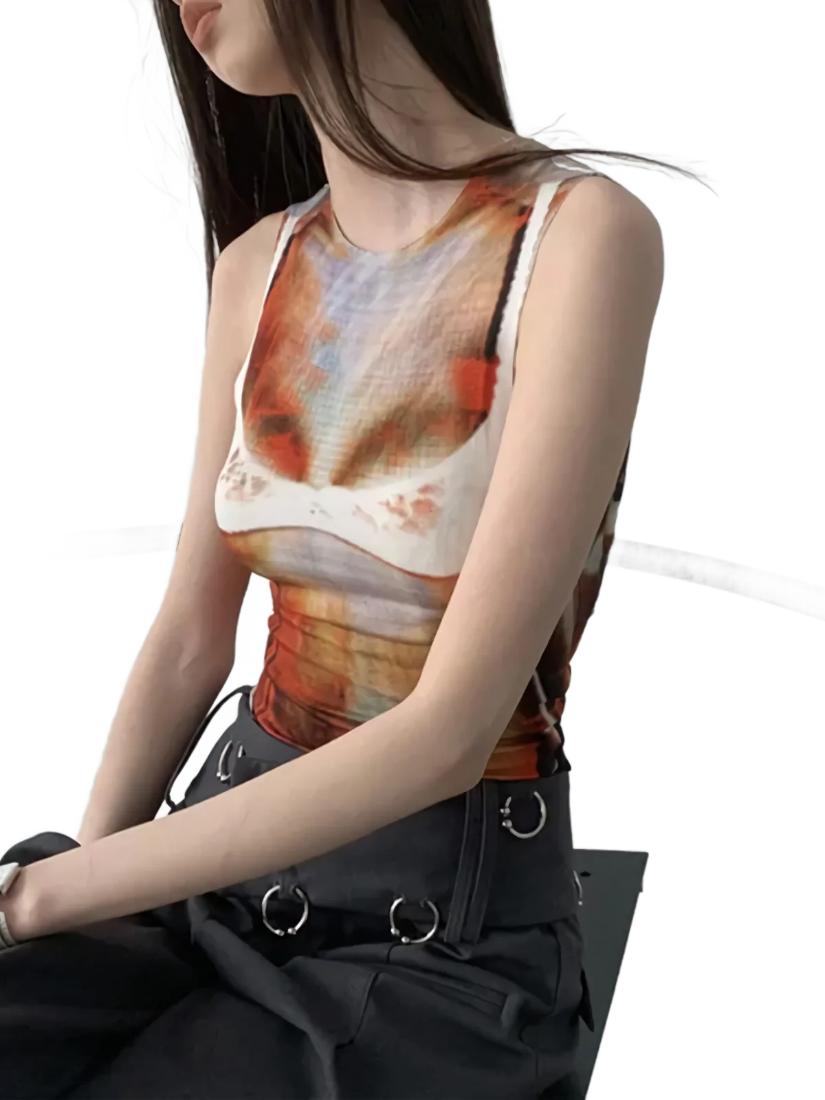 'Pixel Perfect' Cropped Tank Top - Image 3