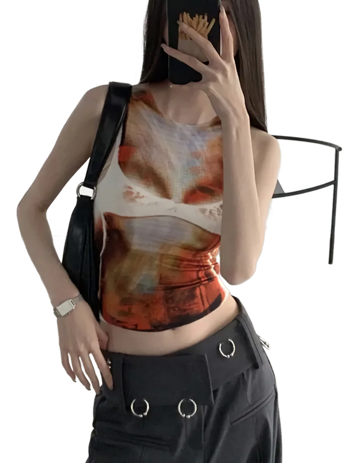 'Pixel Perfect' Cropped Tank Top - Image 4