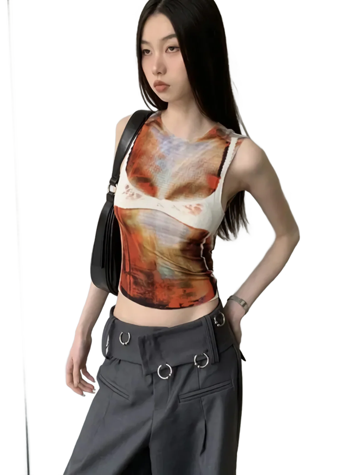 'Pixel Perfect' Cropped Tank Top - Image 5