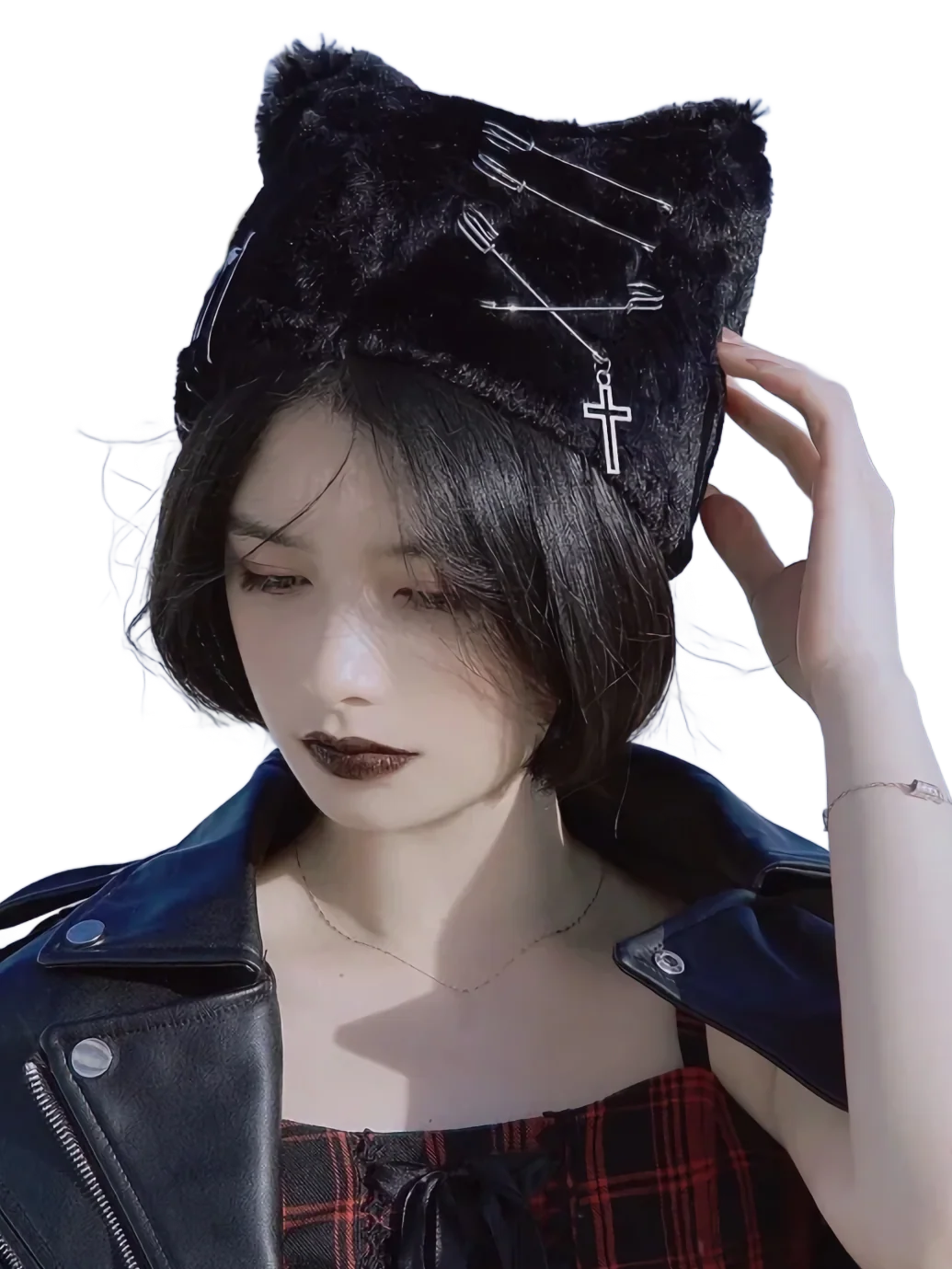 Plush Cat Ear Ushanka Hat