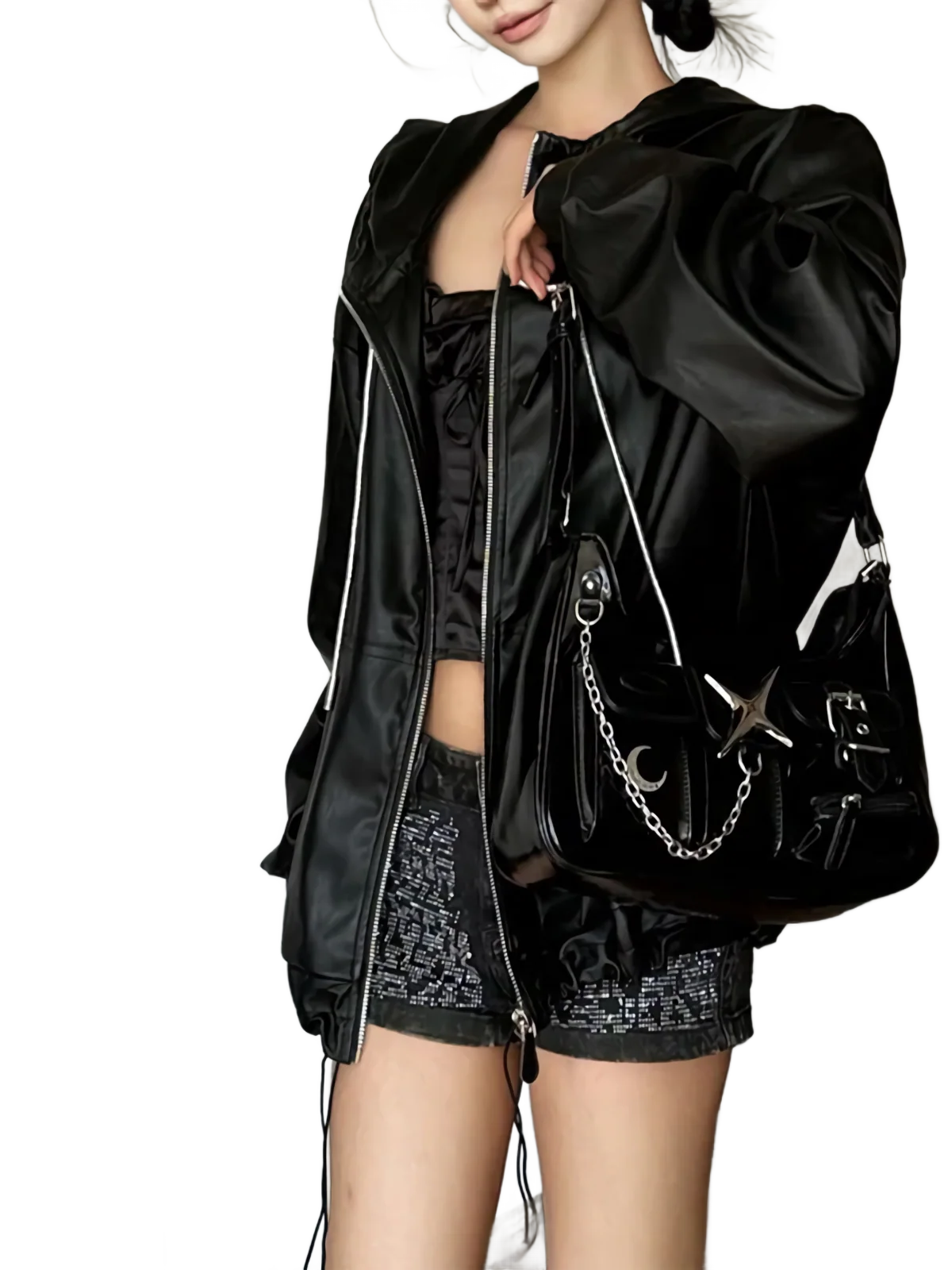 'Polaris' Vegan Leather Shoulder Bag - Image 2