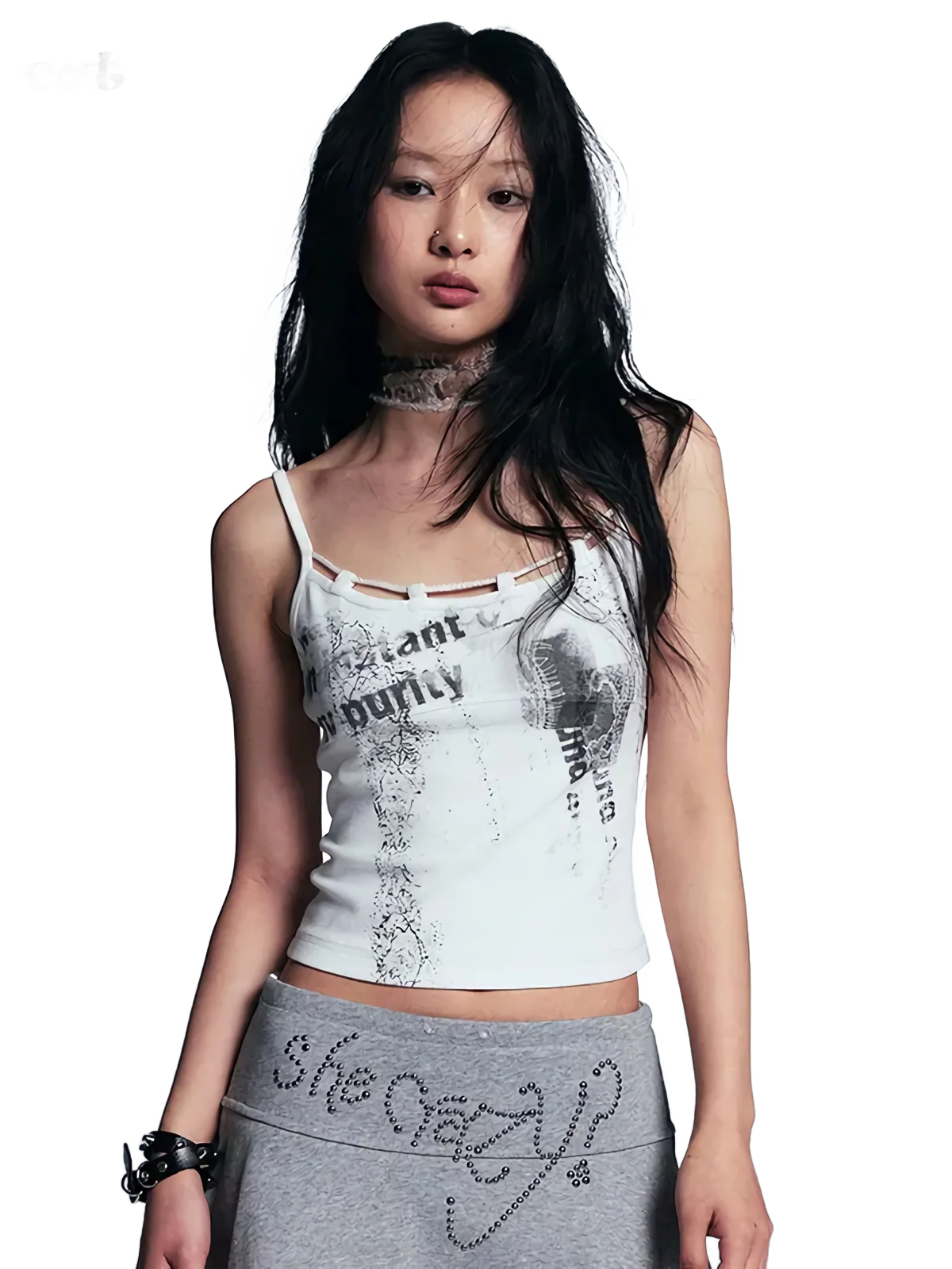 'Purity' Graffiti Print Camisole Top