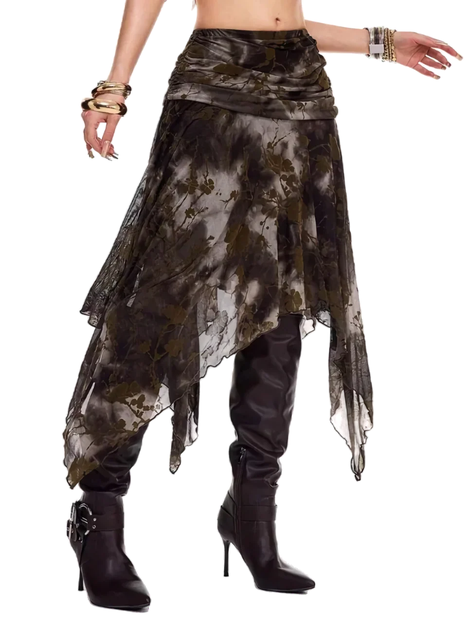 Ravaged Eerie A-Line Skirt - Image 3