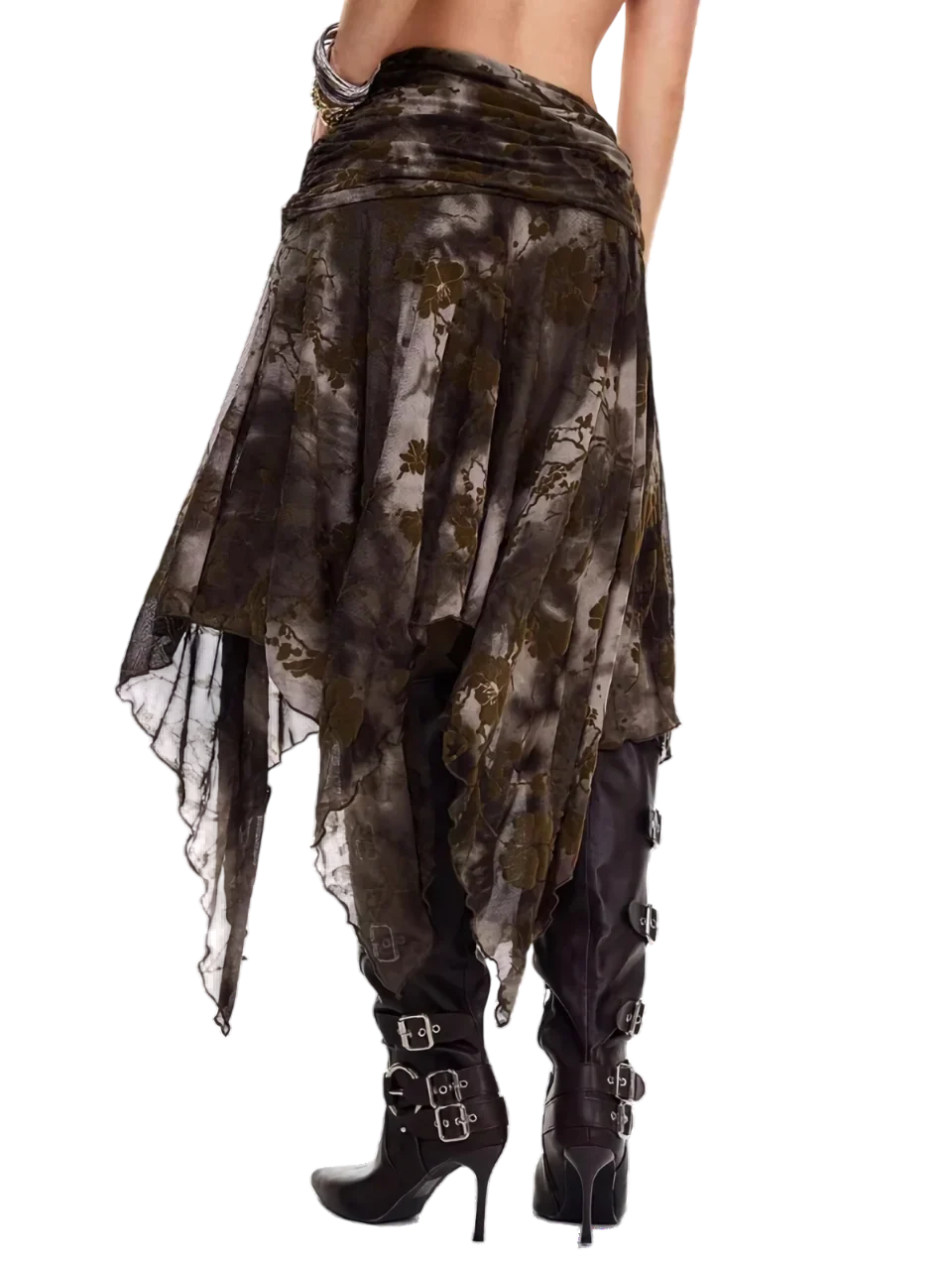 Ravaged Eerie A-Line Skirt - Image 4