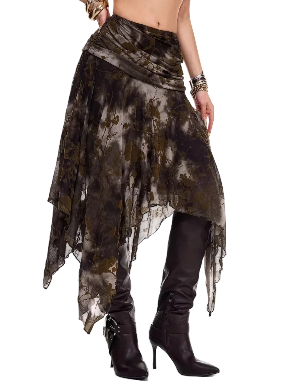 Ravaged Eerie A-Line Skirt - Image 5