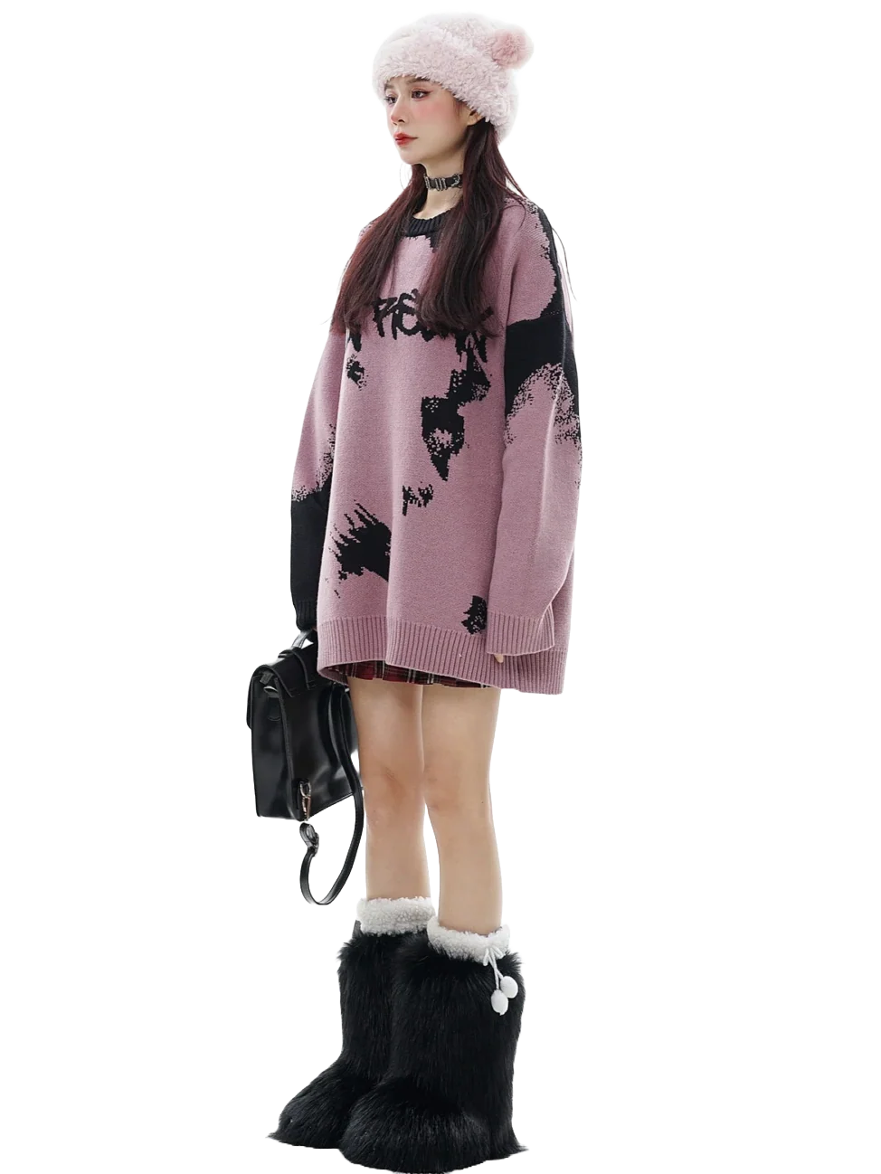 'Relax' Oversized Knit Sweater - Image 6