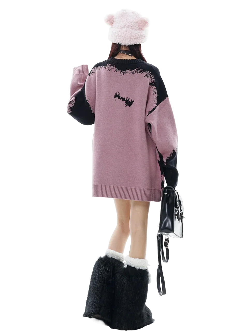 'Relax' Oversized Knit Sweater - Image 7