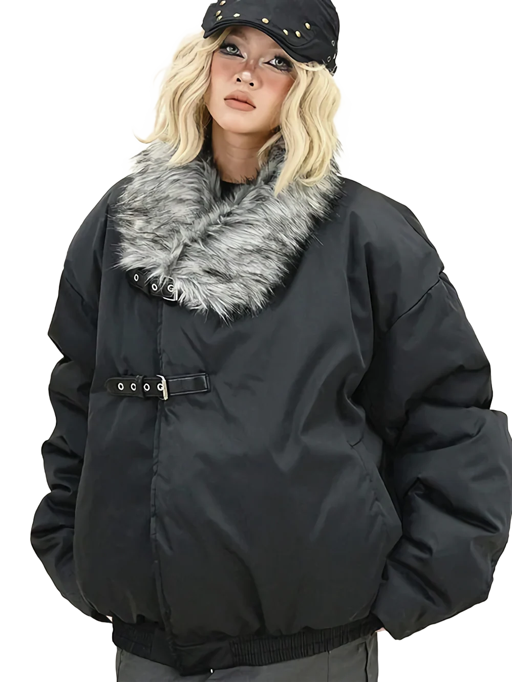 'Riften' Fur-Trimmed Puffer Jacket - Image 7