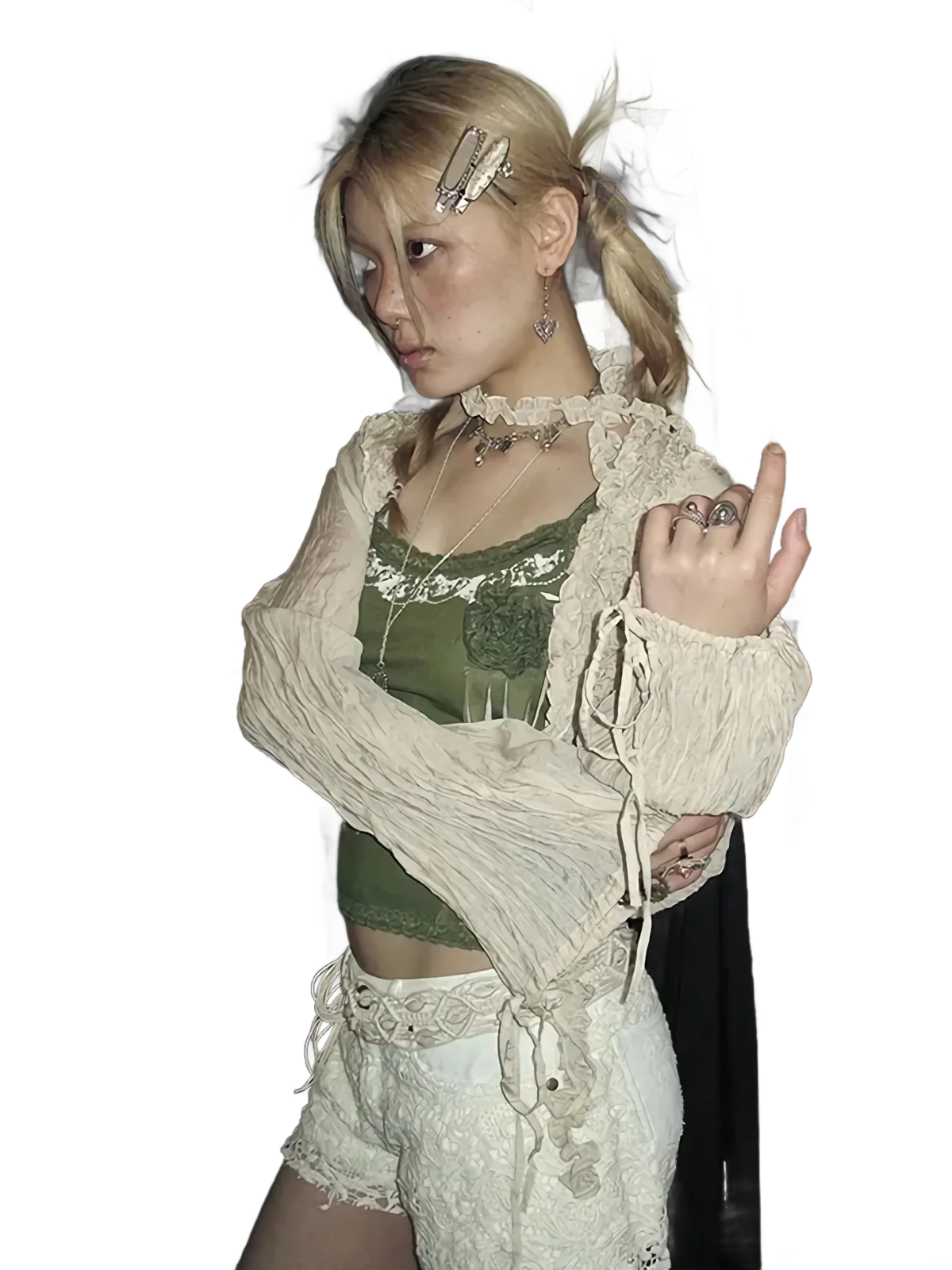 Ruffled Lace Cover Up - Image 4