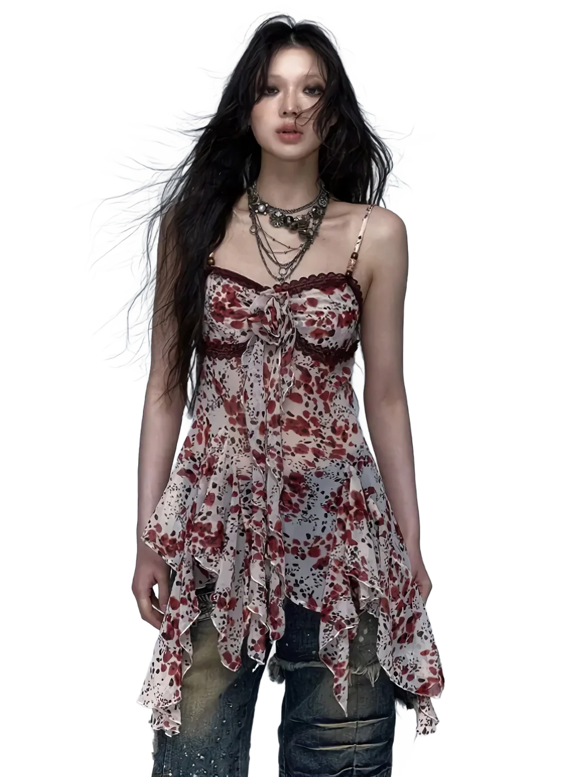 'Secret' Flowing Camisole Mini Dress - Image 5