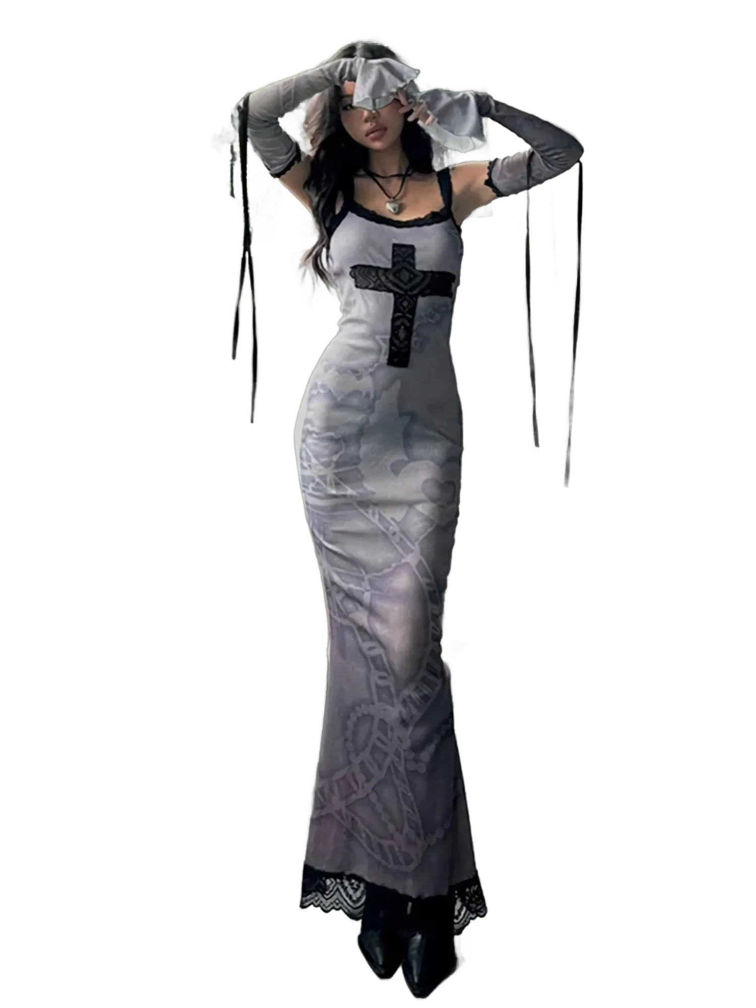 'Serenade' Lace Camisole Dress - Image 4