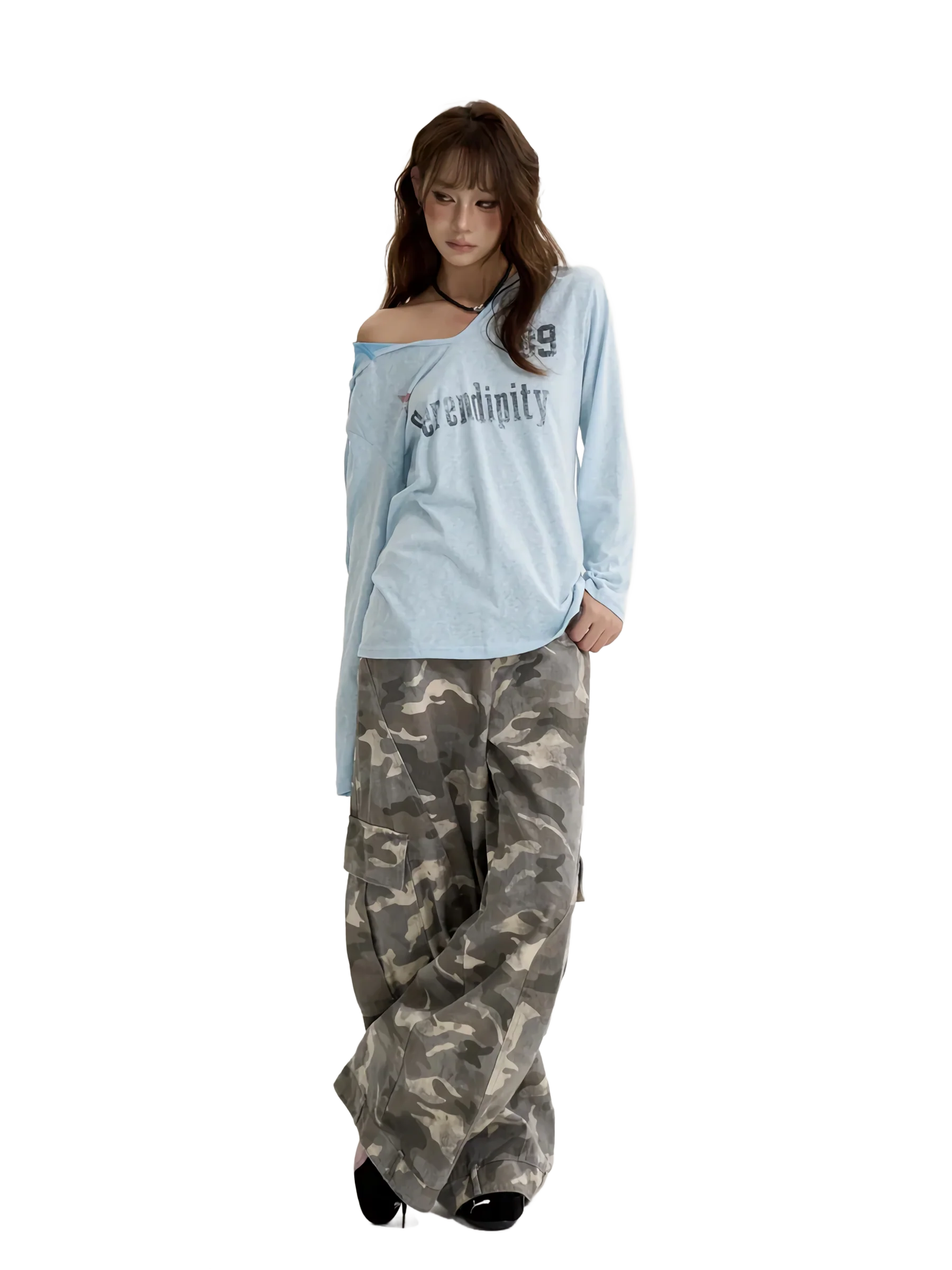 'Serendipity' Loose Fit Graphic Print Hoodie - Image 9