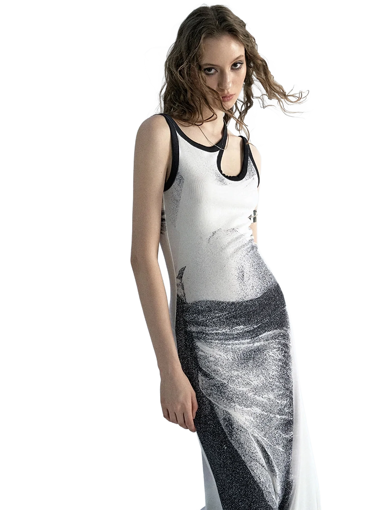 Silvergrain Photo Print Column Dress - Image 2