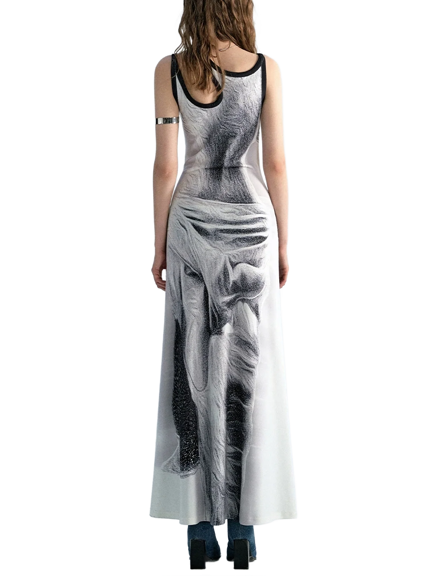 Silvergrain Photo Print Column Dress - Image 4